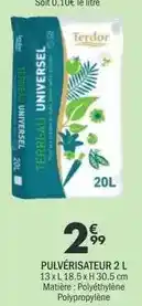 La Foir'Fouille Pulvérisateur 2 l offre