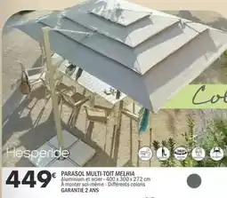 La Foir'Fouille Cot - parasol multi-toit offre