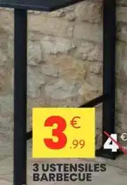 Stokomani 3 ustensiles barbecue offre