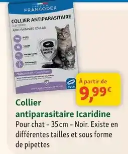 Maxi Zoo Francodex - collier antiparasitaire icaridine offre