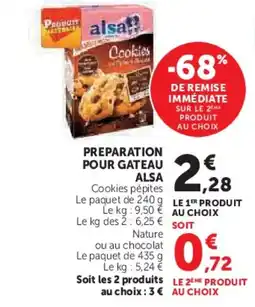 Hyper U ALSA Preparation pour gateau offre