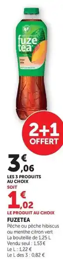 Maximarché Fuzetea - les 3 produits au choix offre