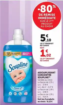 Maximarché Soupline - assouplissant concentre offre