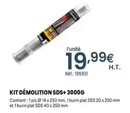 Quéguiner Kit démolition sds+ offre