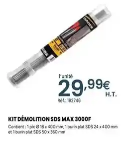Quéguiner Diager - kit démolition sds max 3000f offre