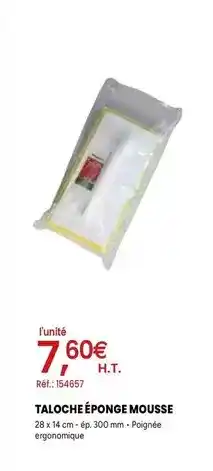 Quéguiner Talcoche éponge mousse offre