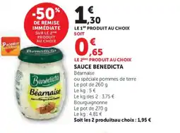 Hyper U BENEDICTA Sauce offre