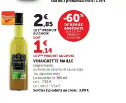 Hyper U MAILLE Vinaigrette offre