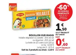 Hyper U MAGGI Bouillon kub offre