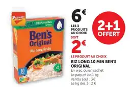 Hyper U BEN'S ORIGINAL Riz long 10 min offre