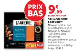 Hyper U LABEYRIE Saumon fume offre