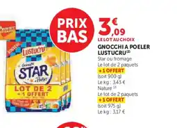 Hyper U LUSTUCRU Gnocchi a poeler offre