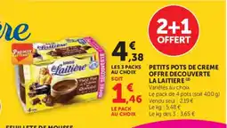 Hyper U LA LAITIERE Petits pots de creme offre decouverte offre
