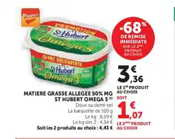 Hyper U Matiere grasse allegee 50% mg st hubert omega 3 offre