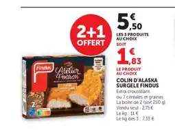 Hyper U FINDUS Colin d'alaska surgele offre