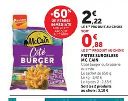 Hyper U MC CAIN Frites surgelees offre