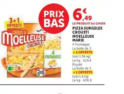 Hyper U MARIE Pizza surgelee crousti moelleuse offre