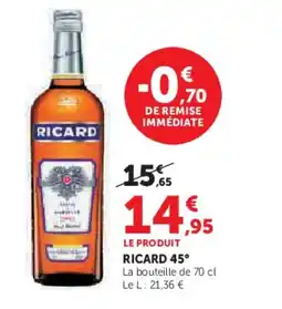 Hyper U RICARD 45° offre