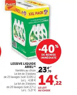 Hyper U ARIEL Lessive liquide offre