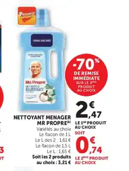 Hyper U MR PROPRE Nettoyant menager offre