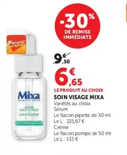 Hyper U MIXA Soin visage offre