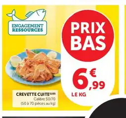 Hyper U Crevette cuite offre