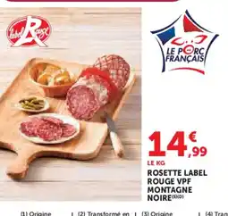 Hyper U Rosette label rouge vpf montagne noire offre