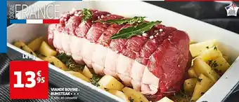Auchan Viande bovine : rumsteak offre