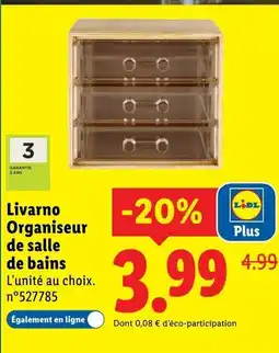 Lidl LIVARNO Organiseur de salle de bains offre