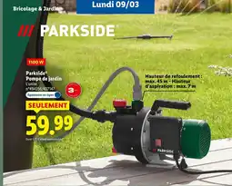 Lidl PARKSIDE Pompe de jardin offre