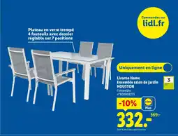 Lidl LIVARNO HOME Ensemble salon de jardin offre