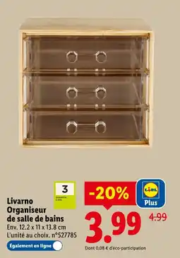 Lidl LIVARNO Organiseur de salle de bains offre