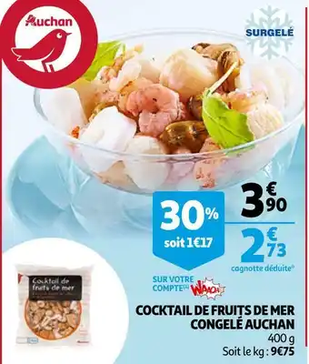 Auchan Auchan cocktail de fruits de mer congelé offre
