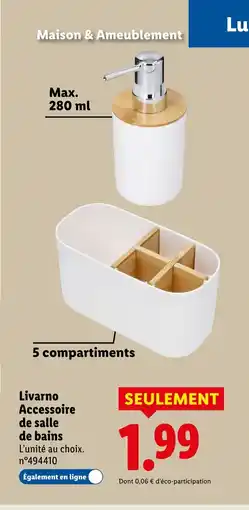 Lidl LIVARNO Accessoire de salle de bains offre