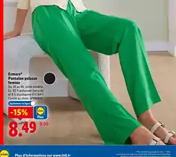 Lidl ESMARA Pantalon palazzo femme offre