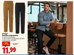 Lidl LIVARNO Pantalon cargo homme offre