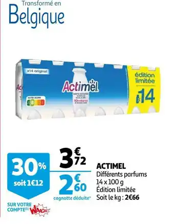 Auchan Actimel actimel offre