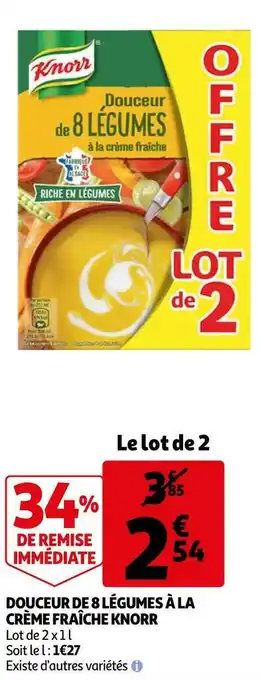 Knorr douceur de 8 légumes à la crème fraîche