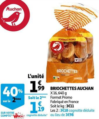 Auchan briochettes