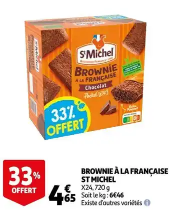 Auchan St michel brownie à la française offre