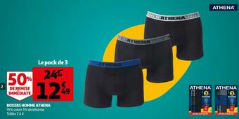 Auchan Athena boxers homme offre