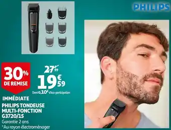 Auchan Philips tondeuse multi-fonction g3720/15 offre