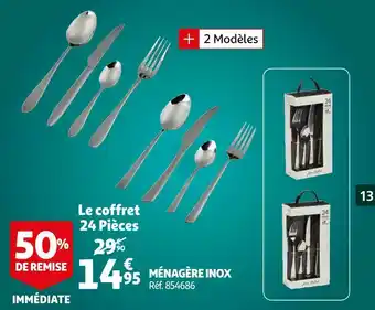 Auchan Ménagère inox offre