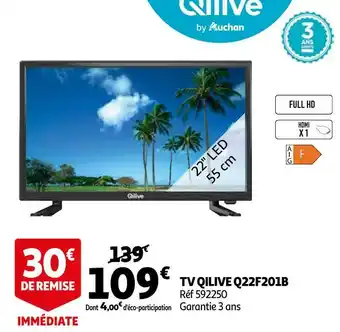 Auchan Qilive tv q22f201b offre