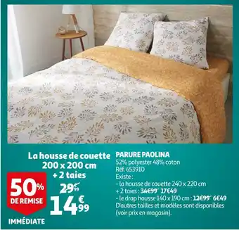 Auchan Parure paolina offre