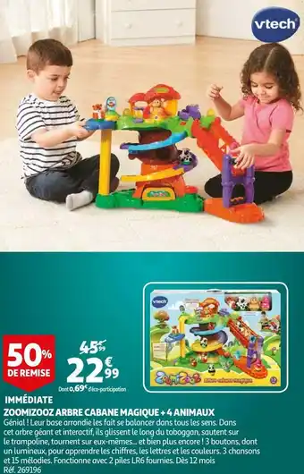 Vtech zoomizooz arbre cabane magique + 4 animaux