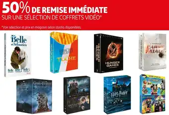 Auchan Bon plan sur une sélection de coffrets vidéo offre