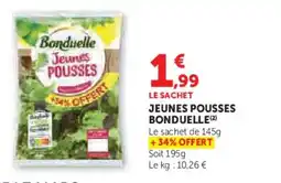 Hyper U BONDUELLE Jeunes pousses offre