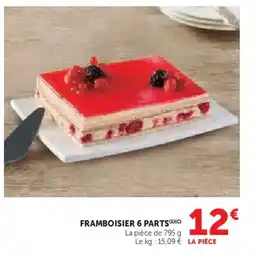 Hyper U Framboisier 6 parts offre