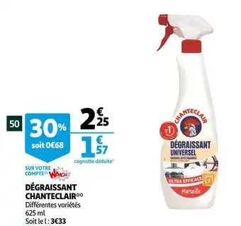 Auchan Chanteclair dégraissant offre